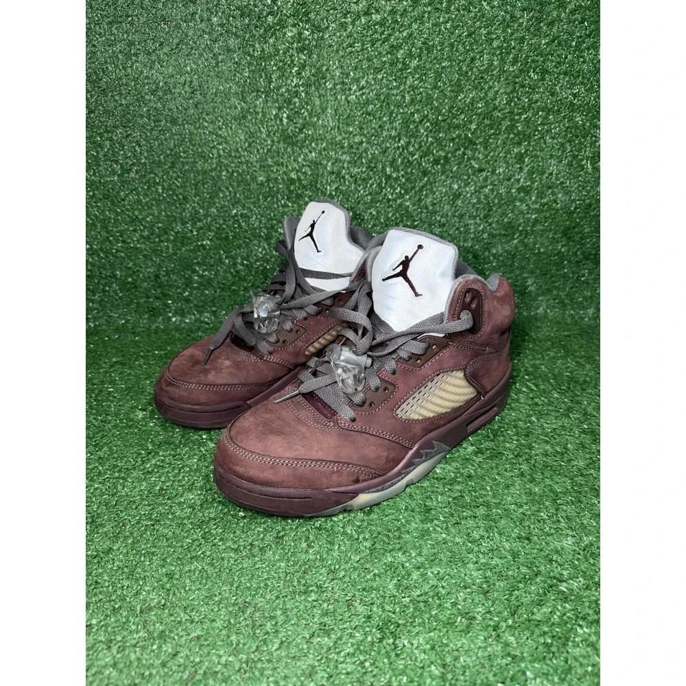 Air Jordan 5 Retro Burgundy Mens Size 8 Basketball Shoes Sneakers DZ4131-600